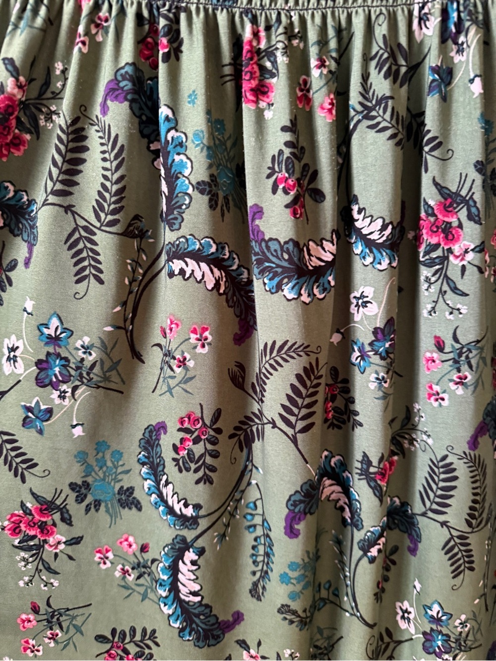 Sleeveless Green Floral V-Neck Maxi Dress FC size m-L - Picture 4 of 9